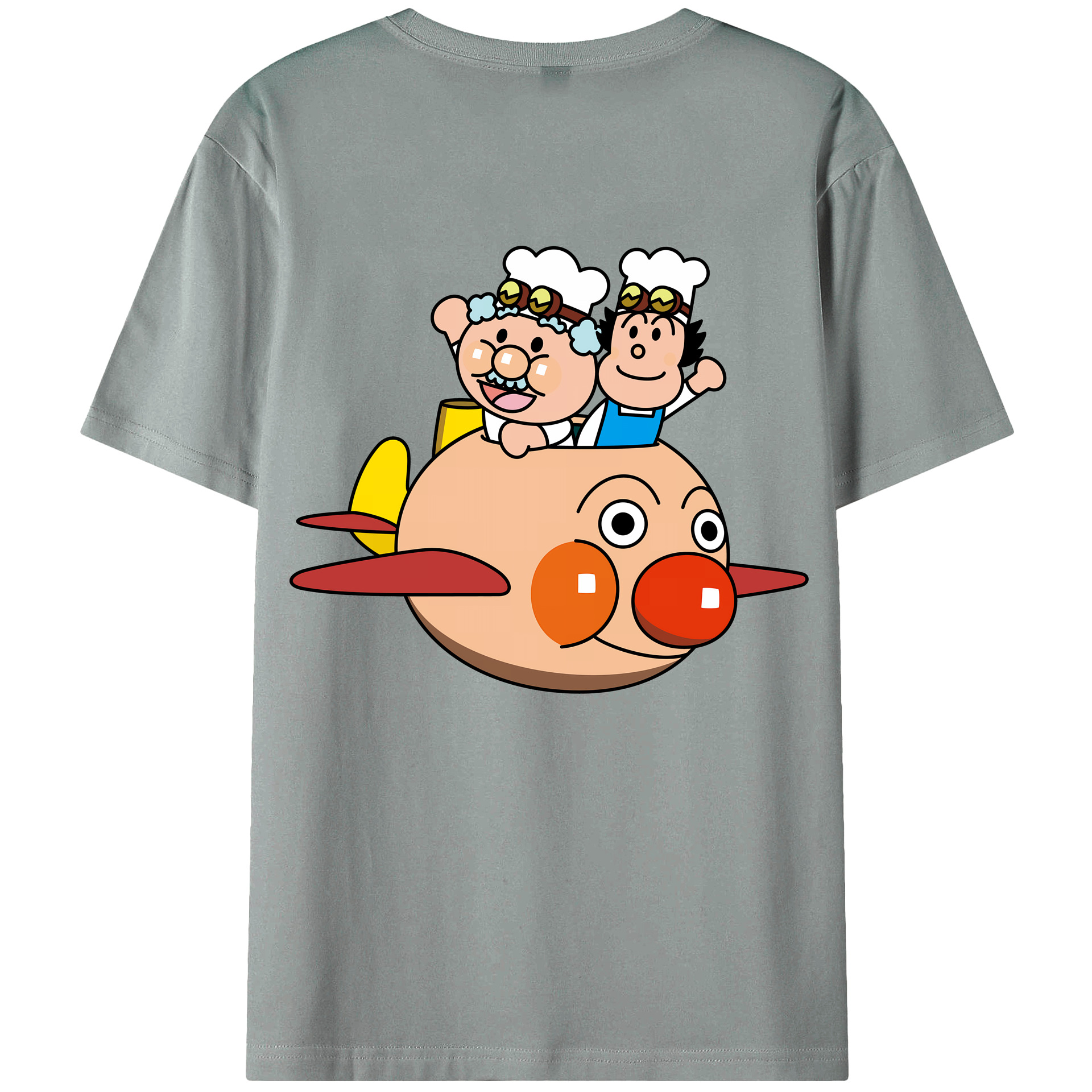 （画像用） アンパンマン Anpanman 綿100％ メンズ半袖Tシャツ（バックプリント） 通気性